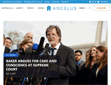 Tablet Screenshot of angelusnews.com